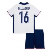 Fotbalové Dres Anglie Conor Gallagher #16 Dětské Domácí ME 2024 Krátký Rukáv (+ trenýrky)